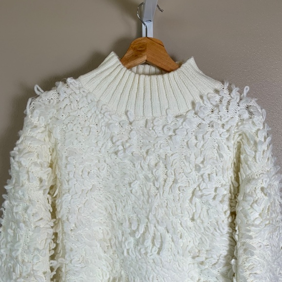 Anthropologie Maeve Mock-Neck Loop-Stitch Sweater - Picture 7 of 16
